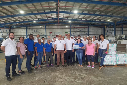El Comité Especial de la Central de Trabajadores de Cuba reconoce la Sección Sindical Industria ARTHIS S.A. por resultar colectivo destacado en la Emulación 22 del Congreso de la CTC